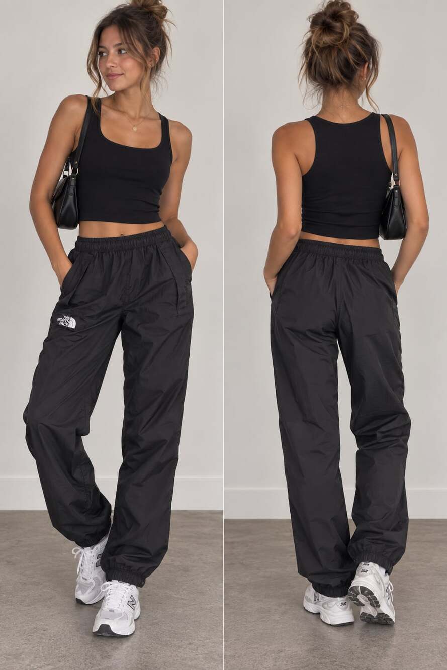 The North Face Black Hydrenaline Wind Track Pants Small
M163